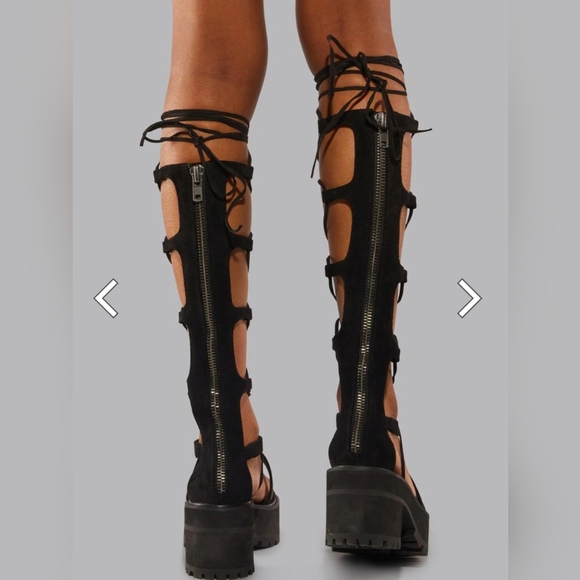 Widow from Dolls Kill Among the Vines Gladiator Sandals - Picture 2 of 12